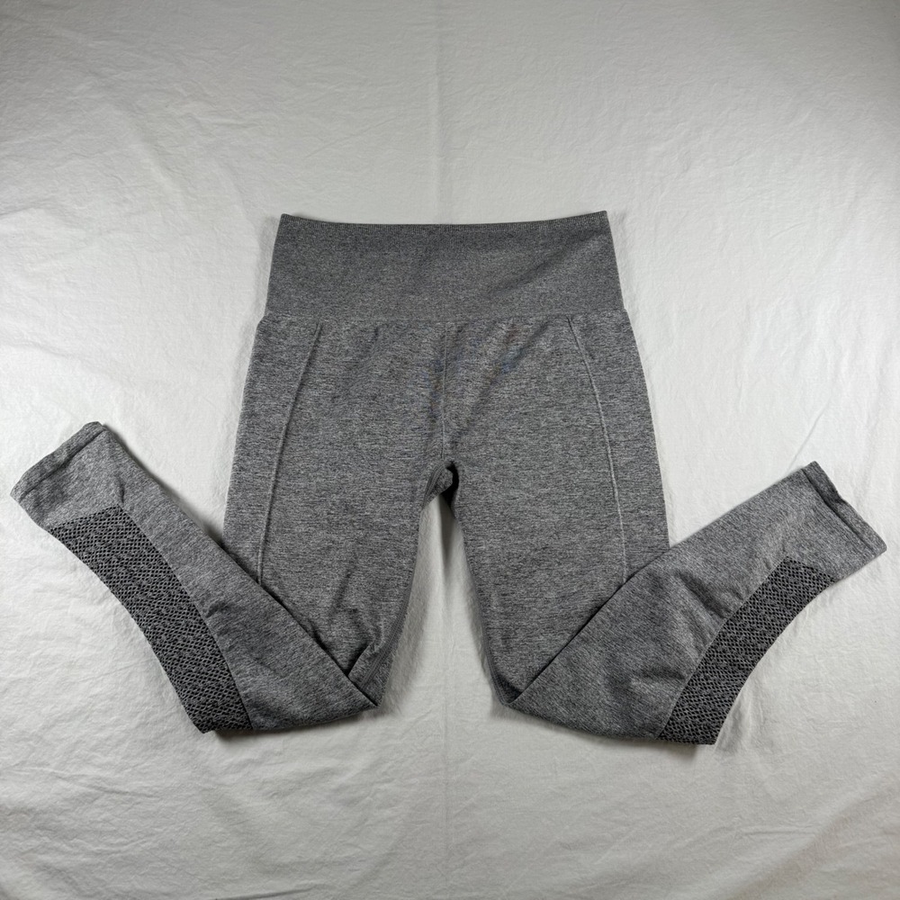 Fabletics Women's Size S Gray Sync High-Waisted Mesh Panel Seamless Leggings